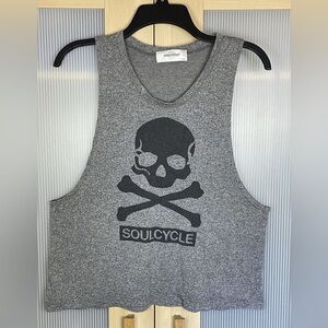 Soul Cycle Skull Racerback Tank Top Sz small Muscle Tee Gym Running Sport